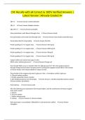 CM&colon; Recalls with all Correct & 100&percnt; Verified Answers &vert;Latest Version &vert;Already Graded A&plus;