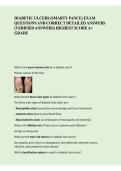 Diabetic Ulcers &lpar;Smarty PANCE&rpar; &ndash; Exam Questions and Correct Detailed Answers &ndash; 2026 Updated Edition