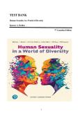 TEST BANK&lowbar;&lowbar;Human Sexuality in a World of Diversity 7th Canadian Edition by Spencer A&period; Rathus &vert;All Chapters Verified&vert; Guide A&plus;