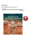 TEST BANK&lowbar;&lowbar;Behavior Modification&colon; What It Is and How To Do It 12th Edition by Garry Martin &vert;All Chapters Verified&vert; Guide A&plus;