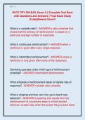 NVCC PSY 200-E43L Exam 2 &vert;&vert; Complete Test Bank  with Questions and Answers &vert; Final Exam Study  Guide&vert;&vert;Newest Exam&excl;&excl; 
