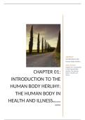Chapter 01&colon; Introduction to the Human Body Herlihy&colon; The Human Body in Health and Illness