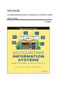 TEST BANK&lowbar;&lowbar;Accounting Information Systems&colon; Connecting Careers&comma; Systems and Analytics 1st Edition by Arline A&period; Savage &comma; ISBN&colon; 9781119744474 &vert;All Chapters Verified&vert; Guide A&plus;