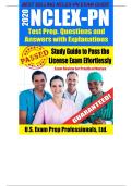 2020 NCLEX-PN&colon; Test Prep&comma; Questions&comma; and Answers&semi; Explanations are provided&period;