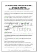 EVR 1001 FSU EXAM 1 &vert; TOP SCORES MADE SIMPLE &vert; TRUSTED TEST SOLUTIONS&excl; QUALITY CONTENT YOU CAN RELY ON&excl;