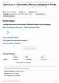 Laboratory 4&colon; Volcanoes&comma; Plutons&comma; and Igneous Rocks &ndash; Geology Lab EXAM 2026