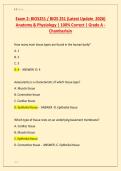Exam 2&colon; BIOS251 &sol; BIOS 251 &lpar;Latest Update  2026&rpar;  Anatomy & Physiology &vert; 100&percnt; Correct &vert; Grade A -  Chamberlain 