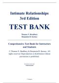 Complete Test Bank - Intimate Relationships&comma; 3rd Edition &ndash; Thomas N&period; Bradbury&comma; Benjamin R&period; Karney &ndash; ISBN 9780393640250 &lpar;All Chapters 1&ndash;15&rpar;
