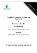 Solutions Manual and Test Bank for Becoming a Teacher 11th Edition by Forrest Parkay&comma; All Chapters Covered