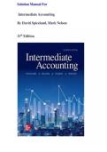 Solution Manual For Intermediate Accounting&comma; 11th Edition by David Spiceland&comma; Mark Nelson&comma; Wayne Thomas&comma; Jennifer