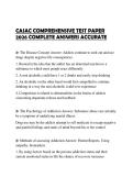 CASAC COMPREHENSIVE TEST PAPER 2026 COMPLETE ANSWERS ACCURATE