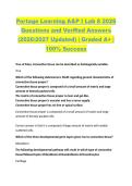 Portage Learning A&P I Lab 8 2026  Questions and Verified Answers  &lpar;2026&sol;2027 Updated&rpar; &vert; Graded A&plus; &vert;  100&percnt; Success 