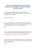 NSG 3113 PATHOPHYSIOLOGY EXAM 1 &lpar;2026&rpar; QUESTIONS AND CORRECT ANSWERS GRADED A&plus; SOUTH COLLEGE