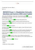 BIOS 252  BIOS252 Exam 3 - Chamberlain University  Questions and Answers 2026 Latest Update 