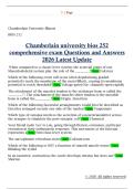 BIOS 252  Chamberlain university bios 252  comprehensive exam Questions and Answers  2026 Latest Update 