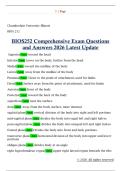 BIOS252 Comprehensive Exam Questions  and Answers 2026 Latest Update 