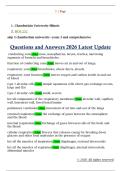 BIOS 252  a&p 3 chamberlain university- exam 3 and comprehensive  Questions and Answers 2026 Latest Update 