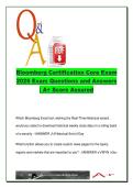 Bloomberg Core Certification 2026 &vert; 45 Questions & Answers &vert; Excel Tools&comma; Launchpad&comma; Terminal Shortcuts