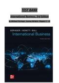Test Bank For International Business 3rd Edition By Michael Geringer&comma; Jeanne Mcnett