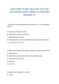 NAB CORE EXAM 1 2026-2027 ACTUAL QUESTIONS AND CORRECT ANSWERS GRADED A&plus;