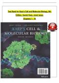 TEST BANK For Karp&rsquo;s Cell and Molecular Biology&comma; 9th Edition by Gerald Karp&comma; Janet Iwasa&comma; Verified Chapters 1 - 18&comma; Complete Newest Version