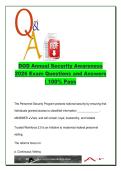 DoD Annual Security Awareness 2026 &vert; 100&plus; Real Exam Q&A &vert; CUI&comma; Clearance&comma; OPSEC&comma; SF Forms