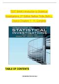 Introduction to Statistical Investigations&comma; 2nd Edition TEST BANK by Nathan Tintle&semi; Beth L&period; Chance&comma; Verified Chapters 1 - 11&comma; Complete Newest Version