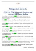  CEM141 exam 1 Questions and  Answers 2026 Latest Update 