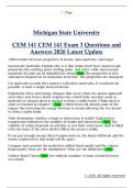 CEM 141 CEM 141 Exam 3 Questions and  Answers 2026 Latest Update 