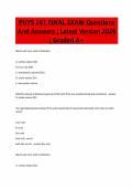 PHYS 261 FINAL EXAM Questions And Answers &vert; Latest Version 2026 &vert; Graded A&plus;