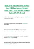 NRNP 6635-15 Week 6 Latest Midterm  Exam 2026 Questions and Answers  Latest &lpar;2026 &sol; 2027&rpar; &lpar;Verified Answers&rpar;  Updated And A&plus; Graded 
