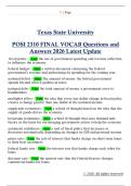POSI 2310 FINAL VOCAB Questions and  Answers 2026 Latest Update 