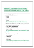    Mechanical Engineering Licensing practice  exam with instant pdf downlod 2026 Edition 