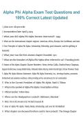 Alpha Phi Alpha Exam &ndash; 2026&sol;2027 Latest Update with Test Questions and 100&percnt; Correct Answers