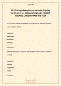 OTFIT Orangetheory Fitness Instructor Training Certification ALL 250 QUESTIONS AND CORRECT ANSWERS LATEST UPDATE THIS YEAR&period;pdf