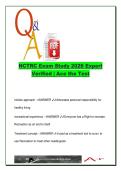NCTRC Exam Study Guide &lpar;140&plus; Questions&rpar; &ndash; CTRS Review &ndash; Client Assessment&comma; TR Models&comma; Documentation &ndash; RCTX 4250