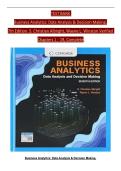 Test Bank For Business Analytics&colon; Data Analysis & Decision Making 7th Edition by S&period; Christian Albright &comma; Wayne Winston