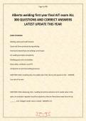 Alberta welding first year final AIT exam ALL 300 QUESTIONS AND CORRECT ANSWERS LATEST UPDATE THIS YEAR&period;pdf