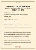 AIT welding first year final EXAM ALL 250 QUESTIONS AND CORRECT ANSWERS LATEST UPDATE THIS YEAR&period;pdf