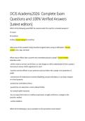 DCJS Academy 2026&colon; Complete Exam Questions and 100&percnt; Verified Answers &lbrack;Latest Edition&rsqb;