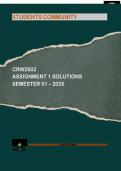 CRW2602 - Exam &lpar;elaborations&rpar;   ASSESSMENT 2  SOLUTIONS SEMESTER 1 2026