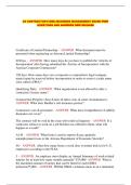  AZ CONTRACTOR'S BME &lpar;BUSINESS MANAGEMENT EXAM&rpar; PREP QUESTIONS AND ANSWERS NEW RELEASE