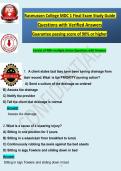 Rasmussen College MDC 1 Final Exam Study Guide   Questions with Verified Answers Guarantee passing score of 90&percnt; or higher