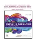LOBIONDO-WOOD AND HABER'S NURSING RESEARCH IN CANADA&colon; METHODS&comma; CRITICAL APPRAISAL&comma; AND UTILIZATION&comma; 5E ALL CHAPTERS 1-21 &vert; ALL CHAPTERS WITH ANSWERS AND RATIONALES&vert;&vert; COMPLETE GUIDE A&plus;&period; NEWEST VERSION&excl;&excl;&excl;