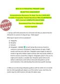 WGU D119 PEDIATRIC PRIMARY CARE   OBJECTIVE ASSESSMENT   Comprehensive Resource To Help You Ace 2026-2027  Includes Frequently Tested Questions With ELABORATED  100&percnt; Correct COMPLETE SOLUTIONS  Guaranteed Pass First Attempt&excl;&excl;  Current Update&excl;&excl;