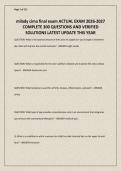 milady cima final exam ACTUAL EXAM 2026-2027 COMPLETE 300 QUESTIONS AND VERIFIED SOLUTIONS LATEST UPDATE THIS YEAR&period;pdf
