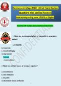 Rasmussen College MDC 1 Final Exam Review   Questions with Verified Answers Guarantee passing score of 90&percnt; or &planckh;ig&planckh;er
