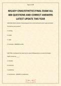 MILADY CIMA ESTHETICS FINAL EXAM ALL 400 QUESTIONS AND CORRECT ANSWERS LATEST UPDATE THIS YEAR&period;pdf