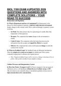 BIOL 1108 EXAM 4 UPDATED 2026 QUESTIONS AND ANSWERS WITH COMPLETE SOLUTIONS &ndash; YOUR ROAD TO SUCCESS