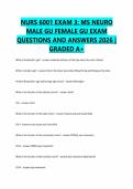 NURS 6001 EXAM 3&colon; MS NEURO MALE GU FEMALE GU EXAM QUESTIONS AND ANSWERS 2026 &vert; GRADED A&plus;